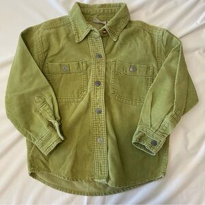☀️5/25☀️ GREAT LAND Green Corduroy Snap Button Shirt 4t